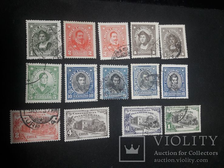 Старые марки Чили, фото №3