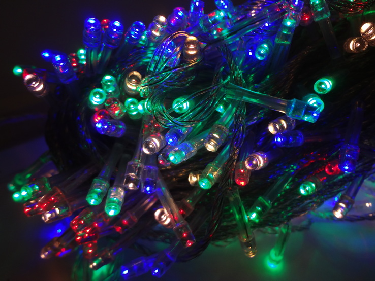 Новорічна гірлянда«Нитка» на 400 лампочок LED .Новогодняя гирлянда.
