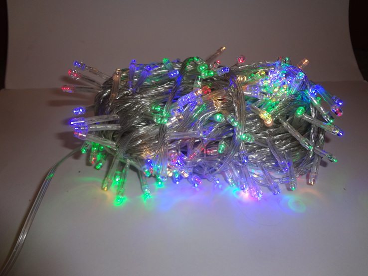 Новорічна гірлянда«Нитка» на 300 лампочок LED .Новогодняя гирлянда., photo number 5