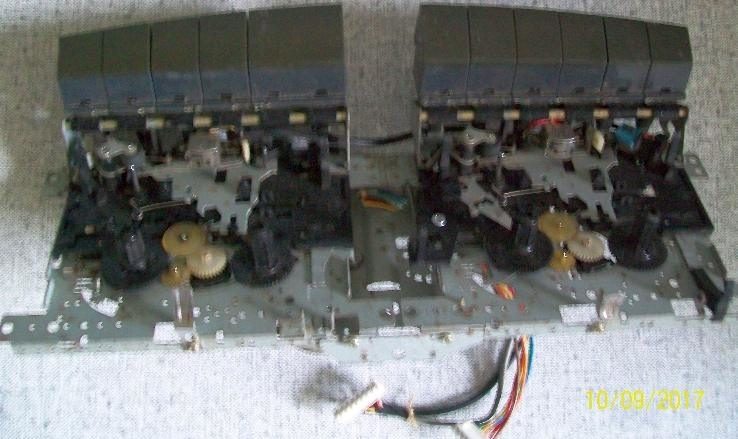 Лентопротяжка из двухкассетной импортной магнитолы с двигателем 9 В. Б/У., фото №3
