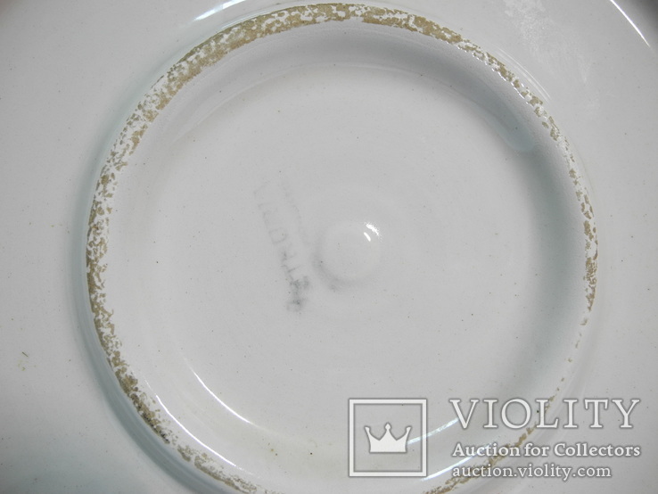 Настенная рисованная тарелка ( Подпись автора клеймо ) 30*25 см, фото №8
