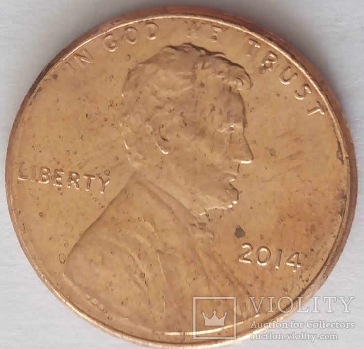 США 1 цент 2014, фото №2