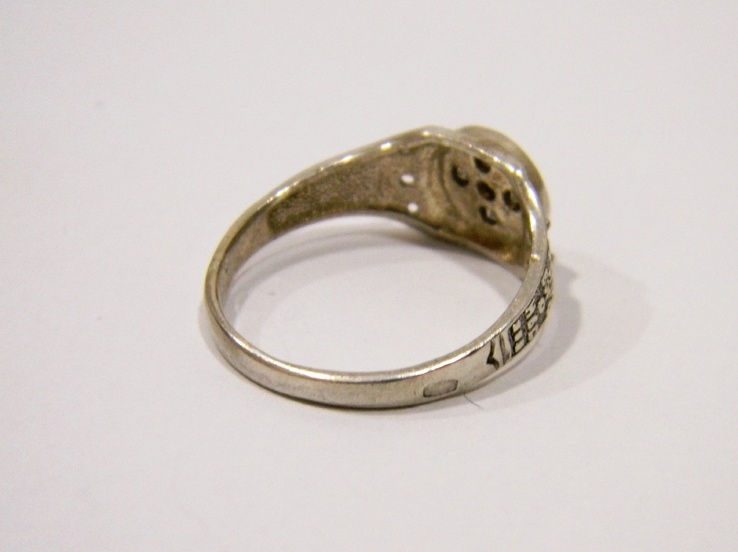 Серебряное кольцо, Серебро 925 пробы, Размер 16,5, фото №5