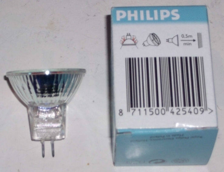 Лампа галогенная «PHILIPS» 12v.20W.GU4(5шт), photo number 3