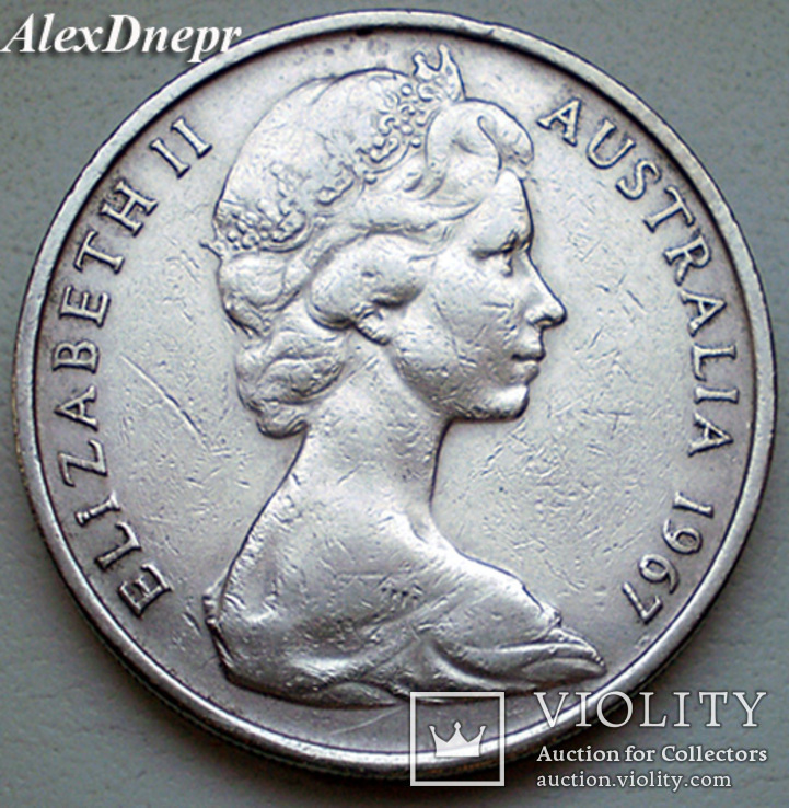 Австралия, 20 центов Утконос 1967, фото №3