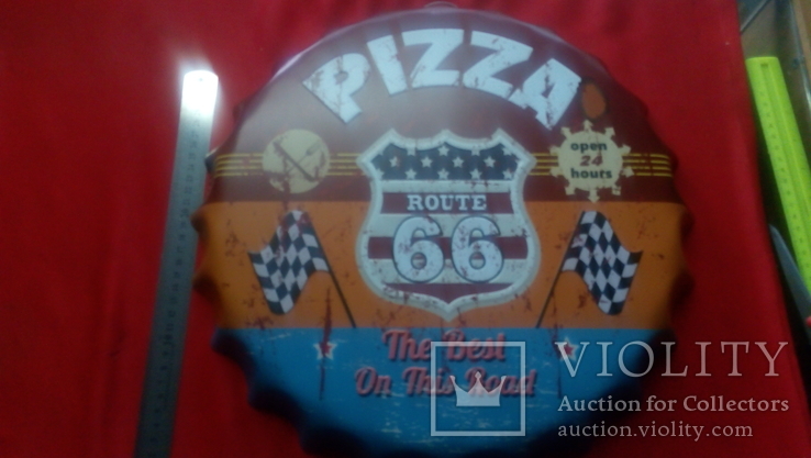Большая табличка в виде крышечки "Пицца", фото №2