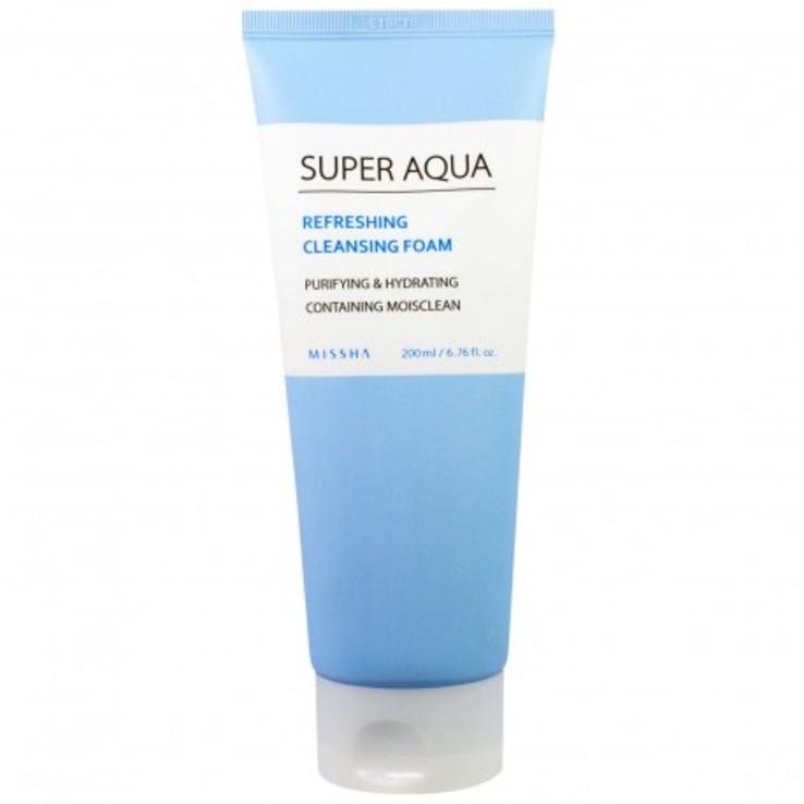 Очищающая пенка для умывания MISSHA Super Aqua Refreshing Cleansing Foam (Корея)