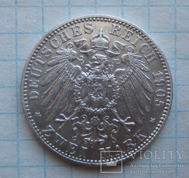 2 марки 1905(Бавария), фото №3
