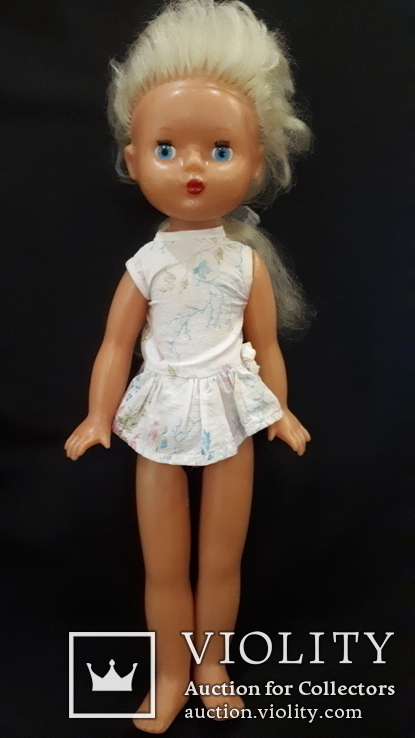 Пластмассовая кукла на резинках 44 см. Клеймо., фото №2