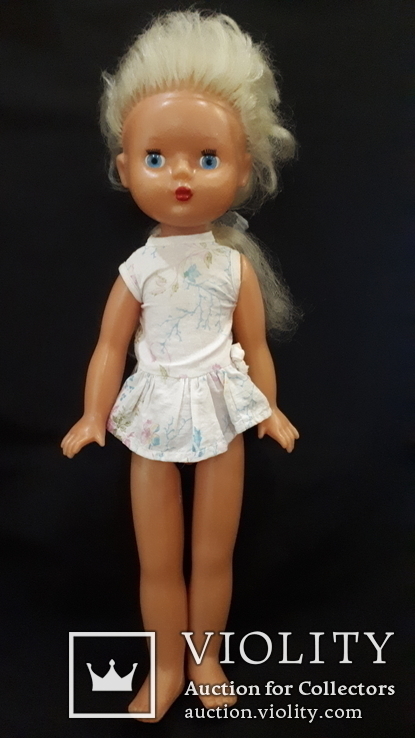 Пластмассовая кукла на резинках 44 см. Клеймо., фото №3