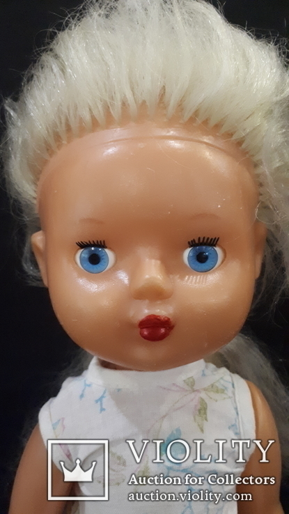 Пластмассовая кукла на резинках 44 см. Клеймо., фото №4