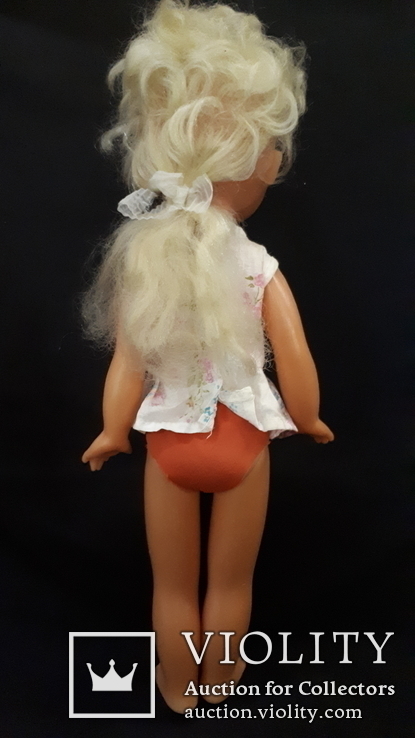 Пластмассовая кукла на резинках 44 см. Клеймо., фото №5