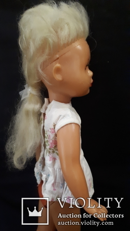 Пластмассовая кукла на резинках 44 см. Клеймо., фото №6