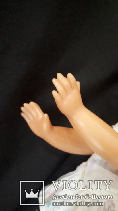 Пластмассовая кукла на резинках 44 см. Клеймо., фото №9
