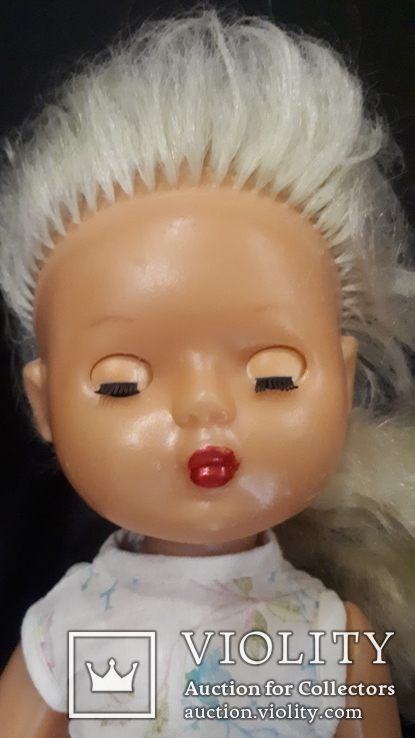Пластмассовая кукла на резинках 44 см. Клеймо., фото №10