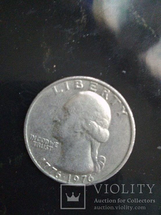 Юбилейный Quarter dollar США 1976 г. (барабанщик ), фото №3