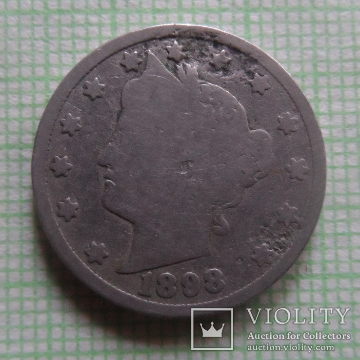 5  центов 1898 США   (Р.4.9)~