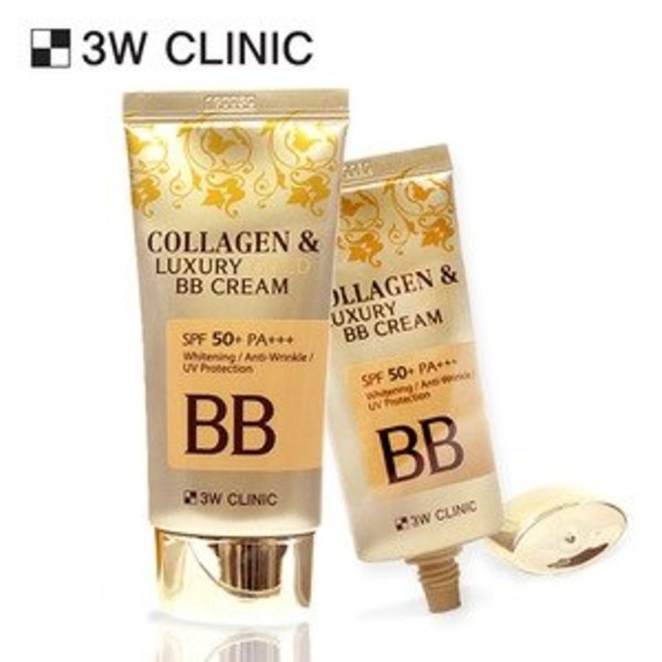 ББ-крем с коллагеном и золотом 3W CLINIC Luxury Gold BB Cream SPF50+ PA+++ (Корея), фото №2