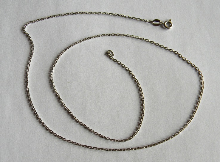 Серебряная цепочка, Серебро 925 пробы, Размер: 54,0 х 0,2 см.е по фото., фото №2