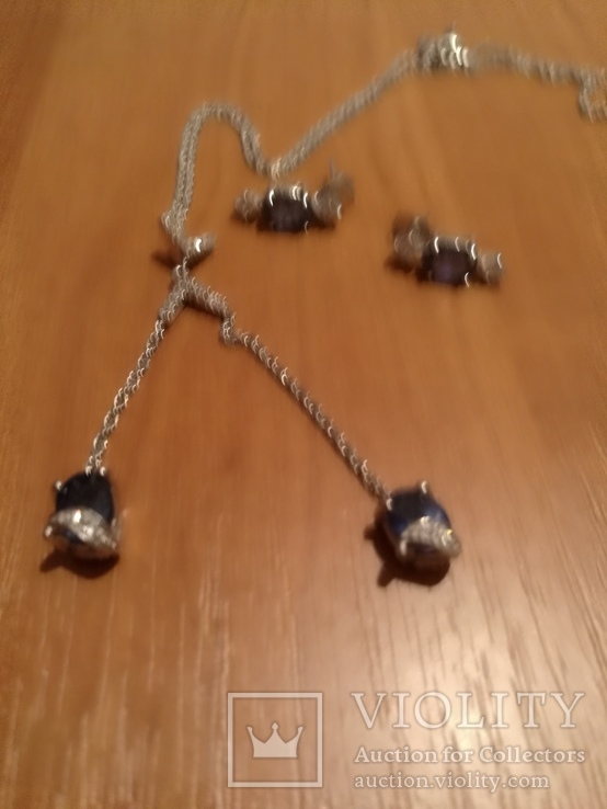 Ожерелье с натуральными сапфирами, фото №4