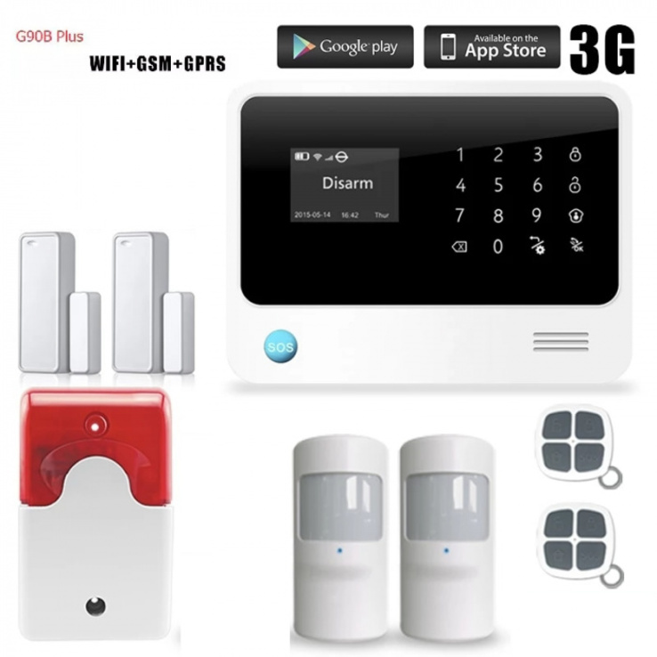 WIFI GSM Сигналізація Golden Security G90B+ PLUS для дому офісу складу, photo number 2