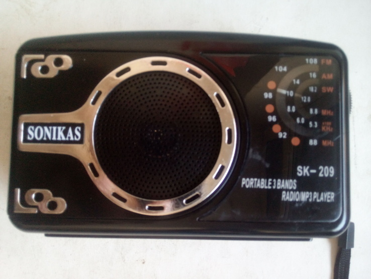 Радио FM+usb+card встроенный аккумулятор, фото №2