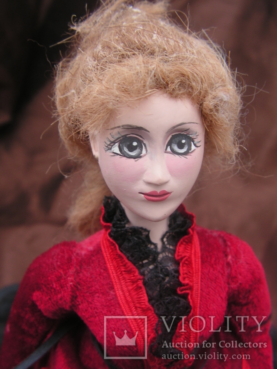 Викторианская кукла ЛУИЗА, ручная работа, фото №3