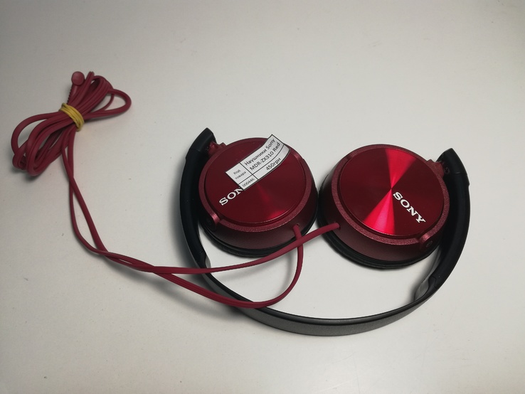 Наушники Sony MDR-ZX310 RED Оригинал (код 446), фото №3