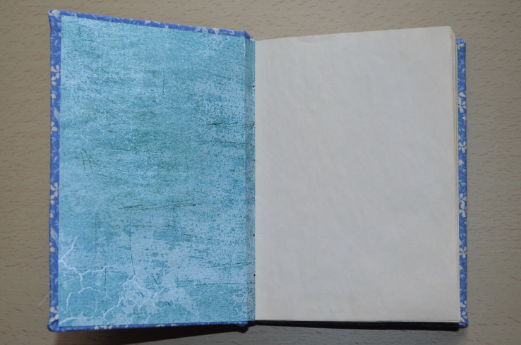Блокнот ручной работы с нелинованными состаренными страницами -Цветочный- 100 листов, фото №9