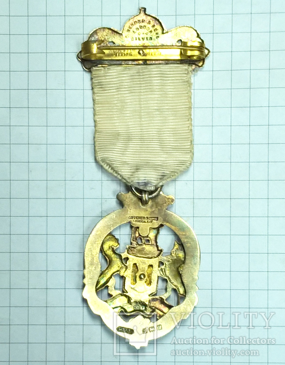 Награда масонов STEWARD. Серебро. RMIG 1924 г., фото №6