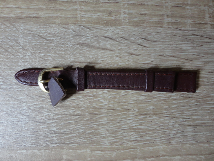 Кожаный Ремешок для Женских часов бардовый (12 мм), фото №4