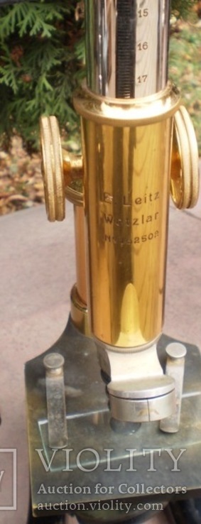 Микроскоп старинный E. LEITZ  WETZLAR №162502, фото №2