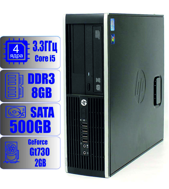 Компактный игровой компьютер 4-ядра 3.3GHz/DDR3-8Gb/HDD-500gb/Nvidia GT730, фото №2
