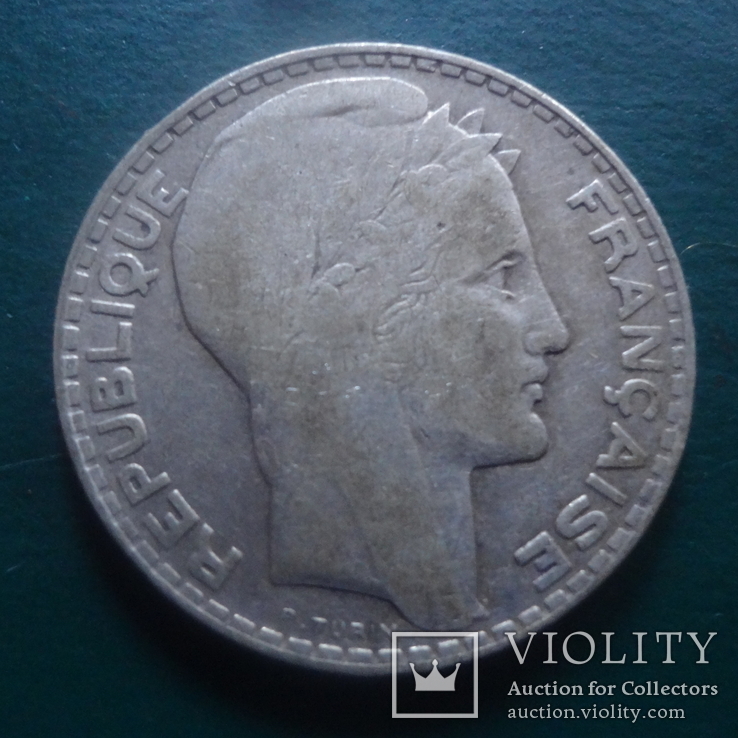 10 франков 1933 Франция  серебро  (2.1.32)~, фото №3