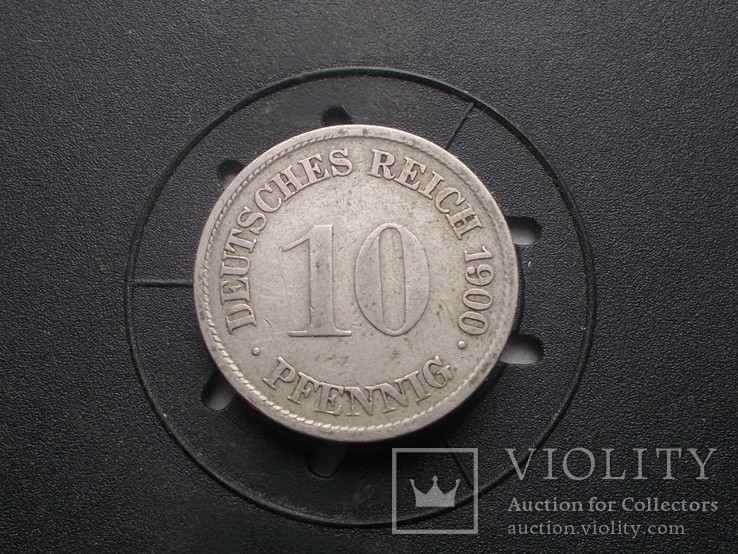 Германия 10 пфеннинг 1900 G, фото №2