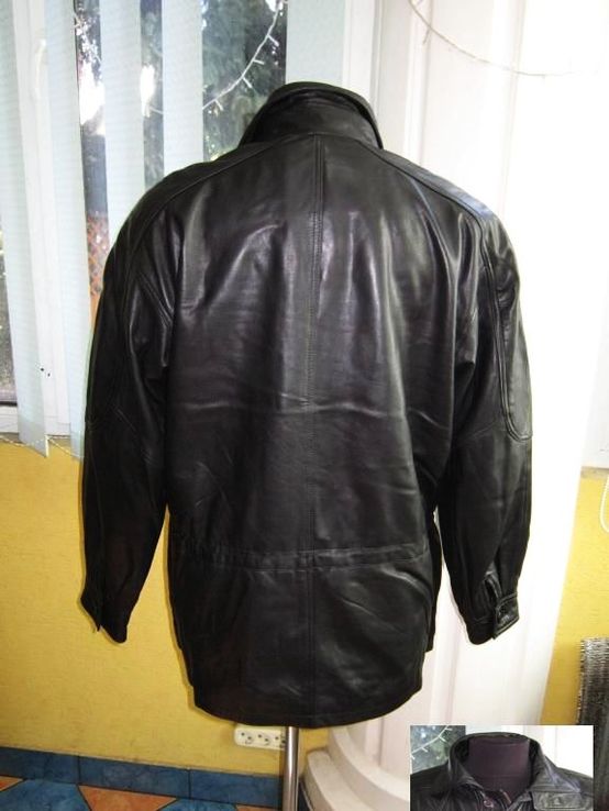 Утеплённая кожаная мужская куртка ECHTES LEDER. Германия.  Лот 292, фото №4