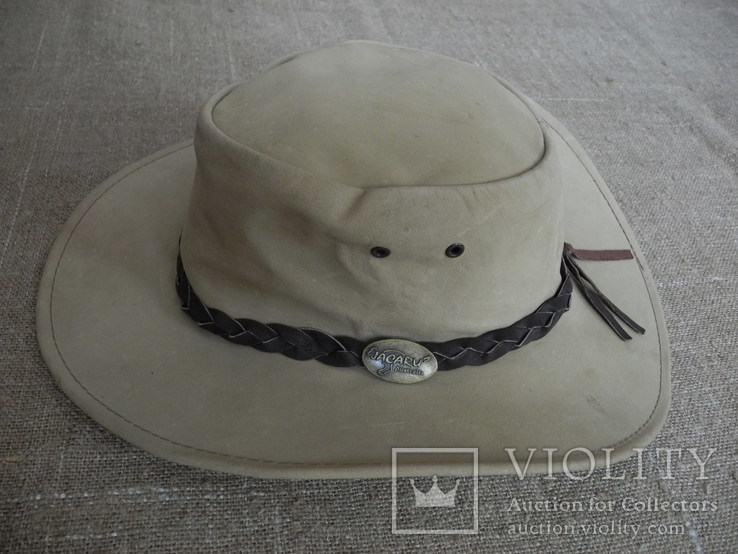 Шляпа кожаная вестерн JACARU p. M ( Australia ) Новое оригинал, photo number 3