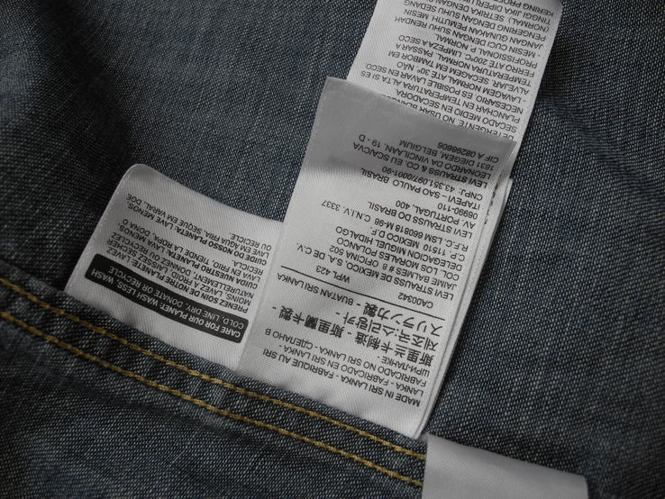 Рубашка джинсовая Levis р. XL ( НОВОЕ ) , фото №4