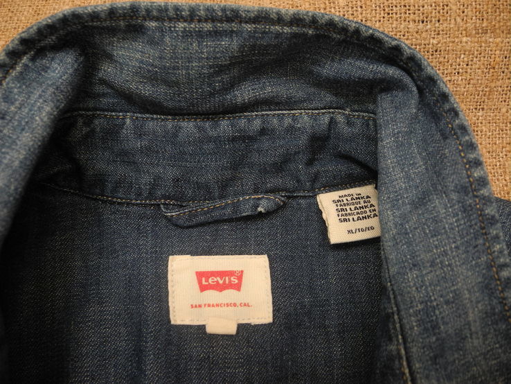 Рубашка джинсовая Levis р. XL ( НОВОЕ ) , numer zdjęcia 7