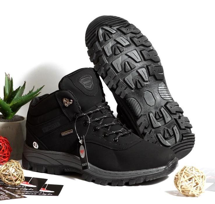 0267 Спортивные ботинки Bonotte Черные Иск Нубук 45 размер 29.5 см стелька, фото №2