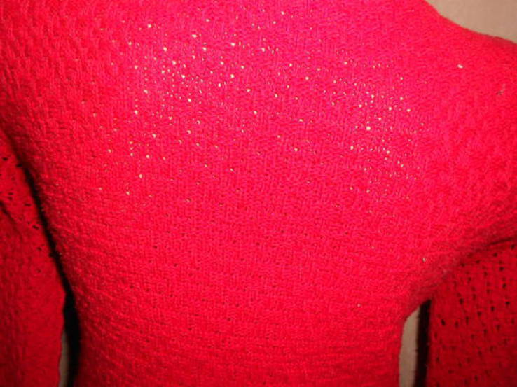 Piękny ażurowy sweter, tunika , rozmiar S/m, nasz 44/46., numer zdjęcia 7