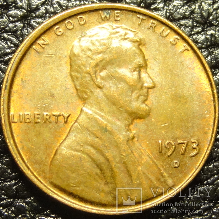 1 цент США 1973 D, фото №2