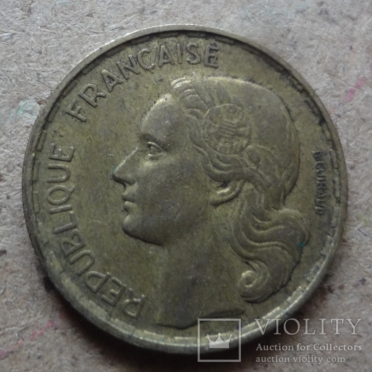 20 франков  1951 Франция  (7.7.3)~, фото №3