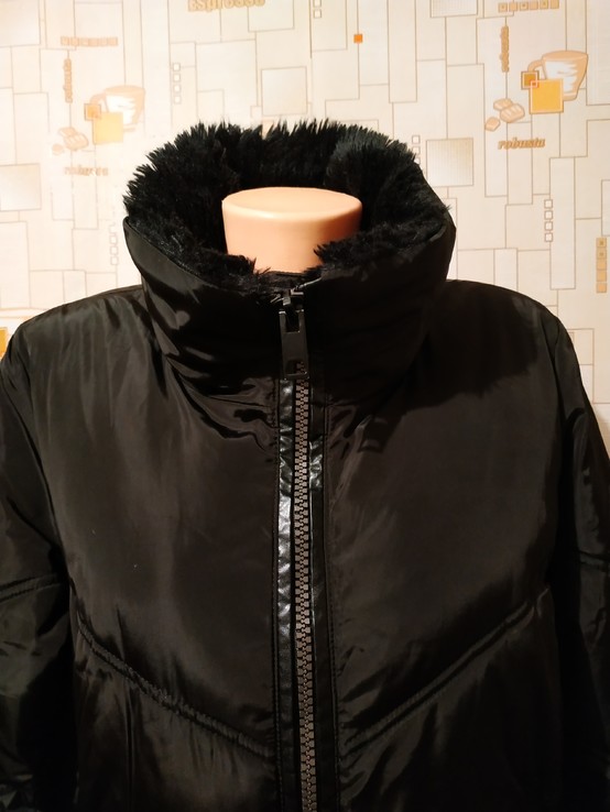 Куртка. Пальто длинное зимнее р-р прибл. XL, фото №5