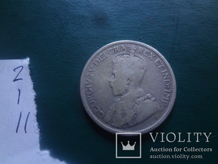 25 центов 1932 Канада серебро  (2.1.11)~, фото №5