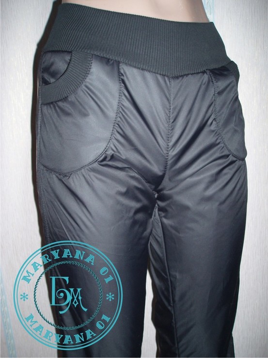 Зимние штаны на флисе очень тёплые размер m (46), фото №8