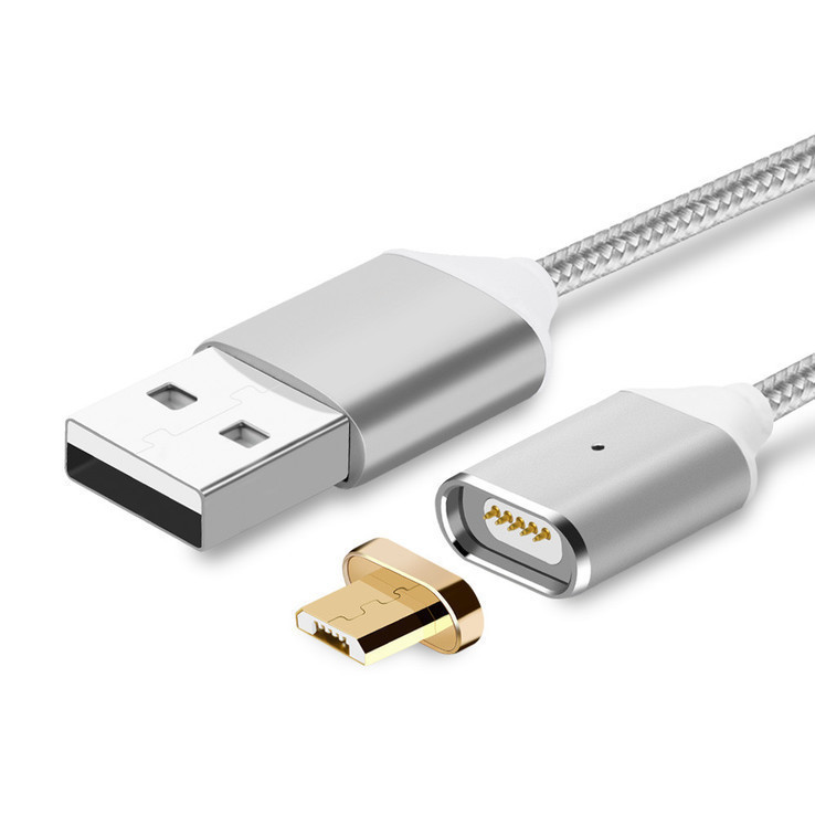 Магнитный кабель Micro USB  - USB 1 м