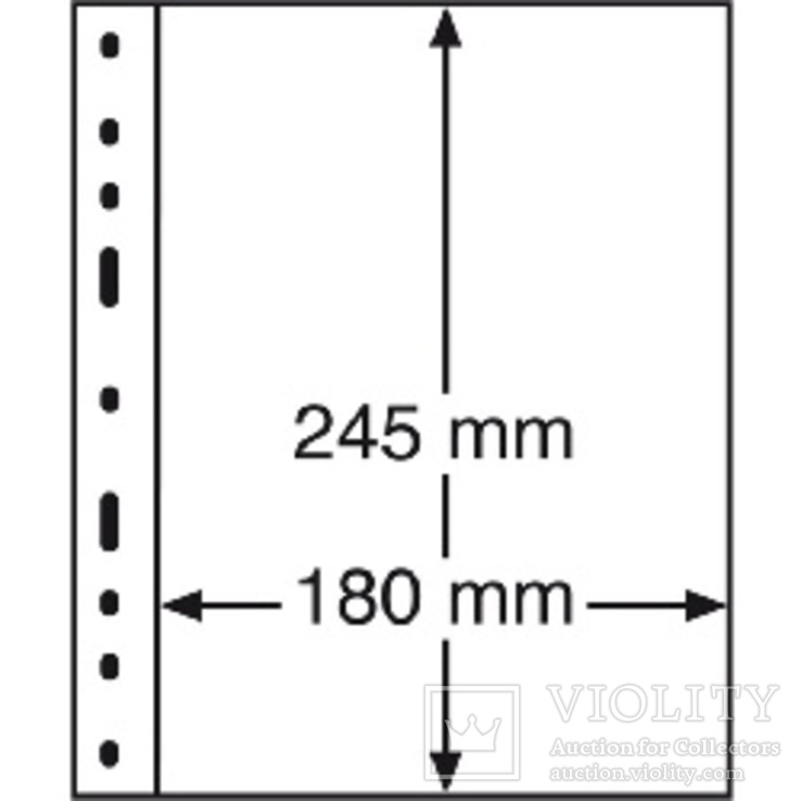 Лист OPTIMA для марок 180 x 245 mm черный