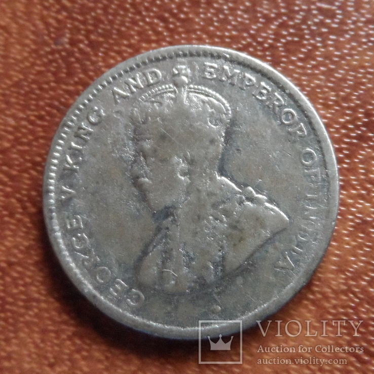 25 центов 1919 Цейлон серебро    (М.3.59)~, фото №7
