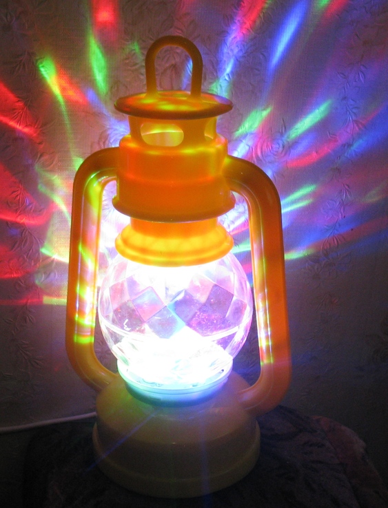 Ретро диско лампа , светильник керосинка вращающийся, фото №2